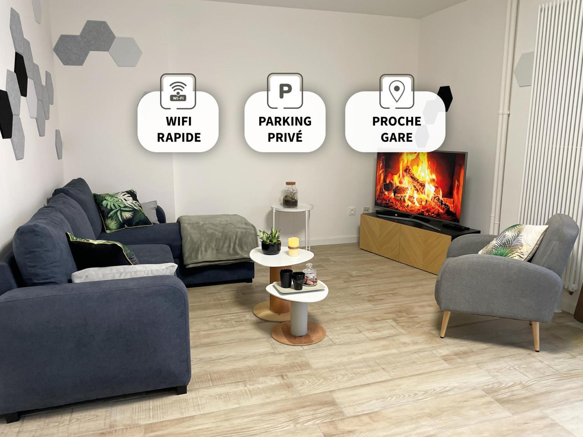 Au Coeur Des Arenes - Parking Prive Apartment *